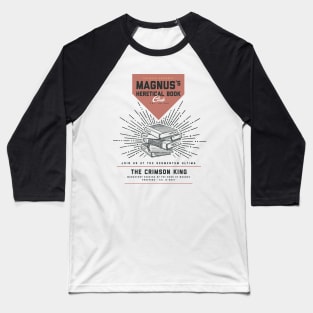 Magnus's Heretical Book Club (Red/Black) Baseball T-Shirt
